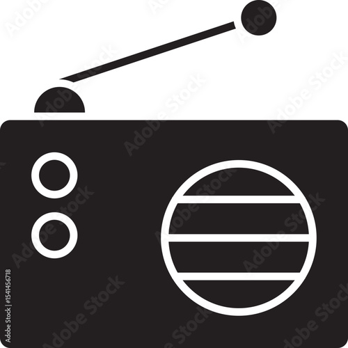 Radio Vector Icon Stock Illustration