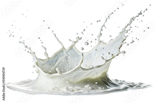 Dynamic white foam splash png
