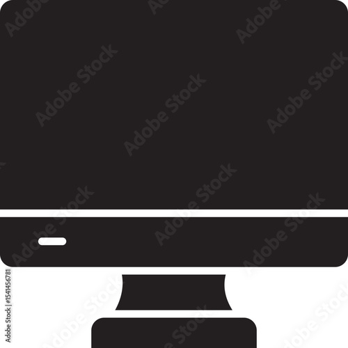 Lcd Vector Icon Stock Illustration