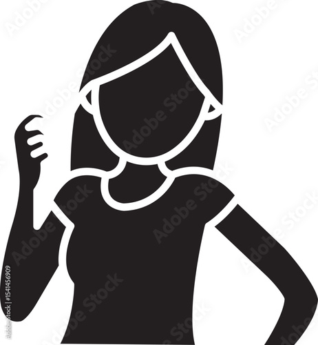 House Wife Vector Icon Stock Illustration