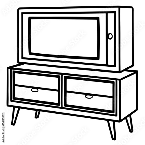 TV stand  vector