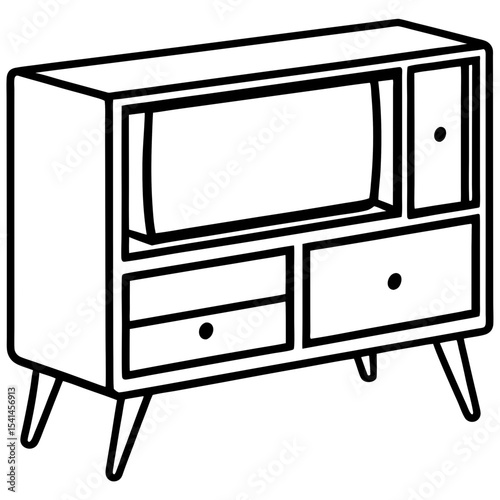 TV stand  vector