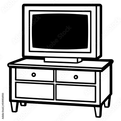TV stand  vector