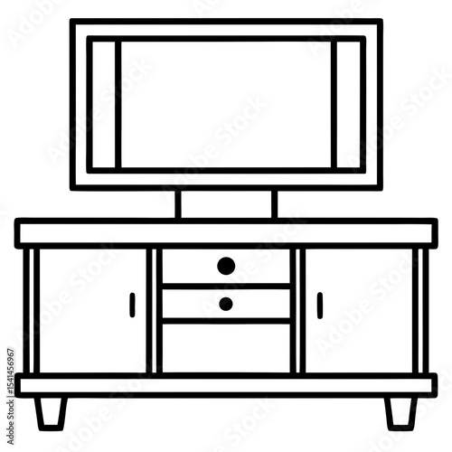 TV stand  vector