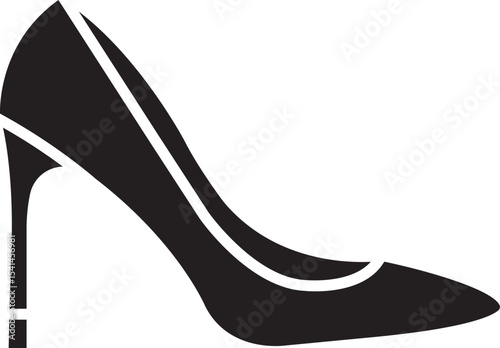 Shoes (High Heels) Vector Icon Stock Illustration