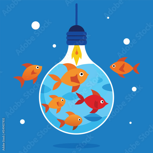 goldfish jumping out of the water