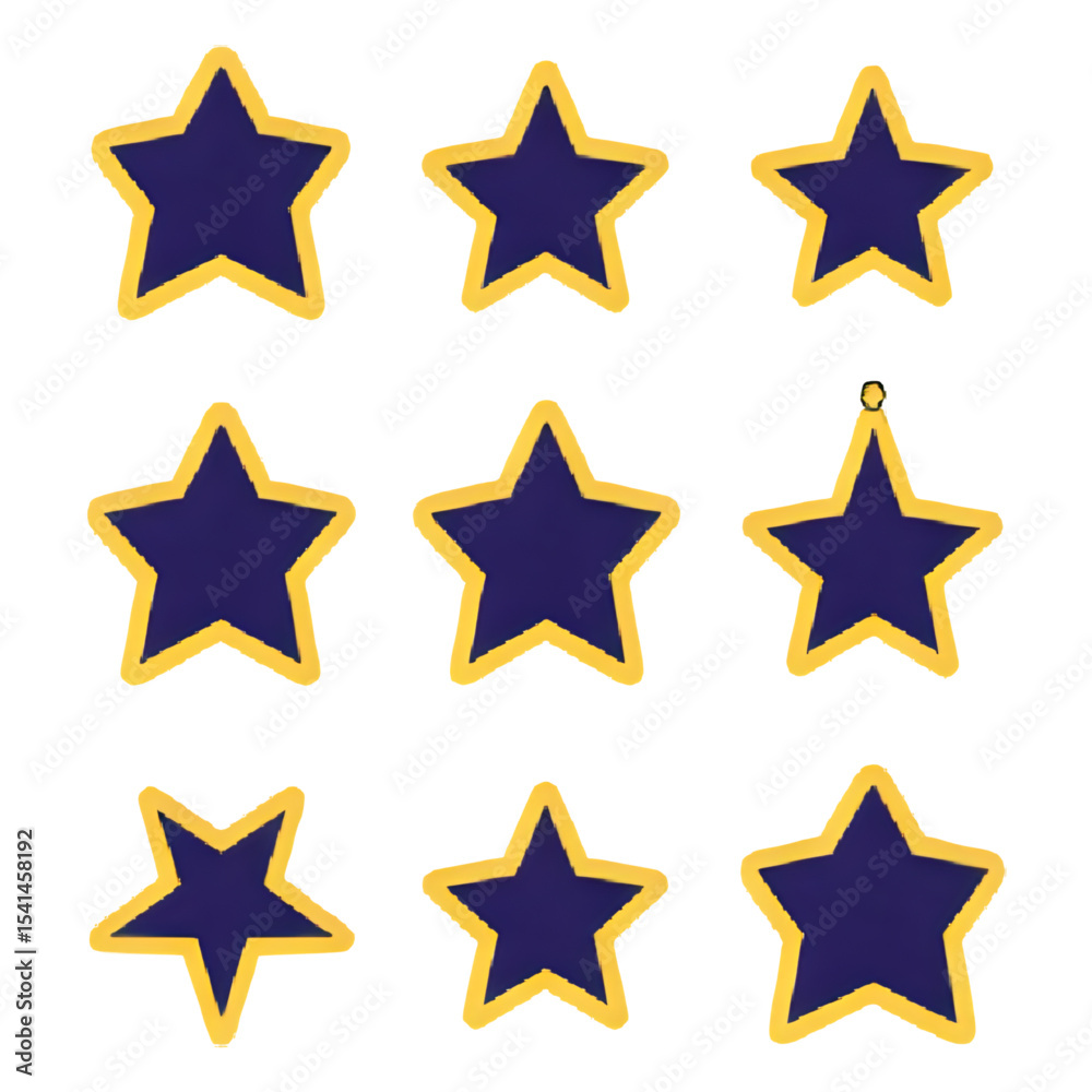 Fototapeta premium Sparkling Stars and Twinkling