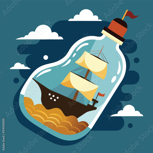 ship in the sea