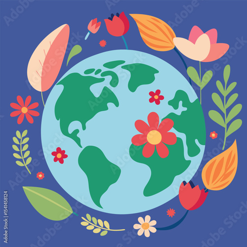 earth and flowers