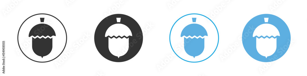 Obraz premium Hazelnut icon Logo Template Design set