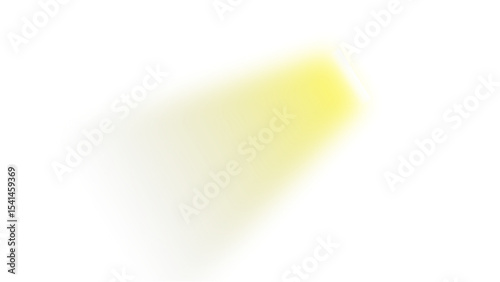Transparent soft yellow light beam PNG, a subtle glowing spotlight effect ideal for gentle illumination and warm, ambient design accents.
