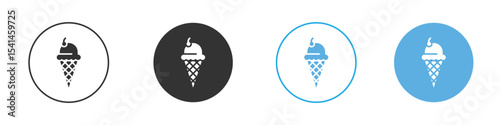 Ice cream icon Logo Template Design set