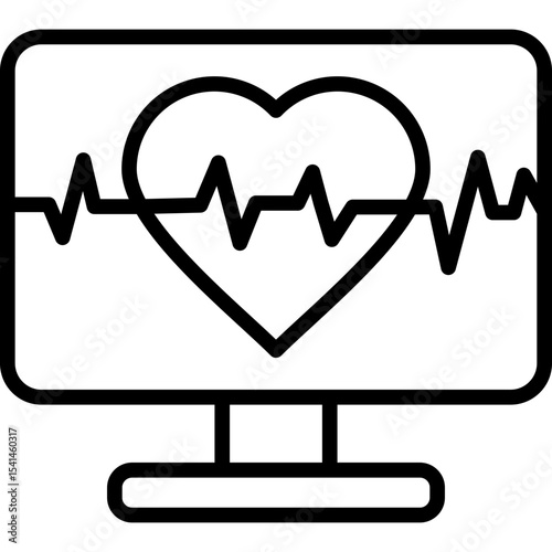 Health Monitoring line icon