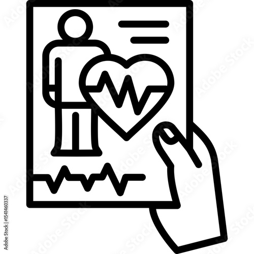 Patient Monitoring line icon