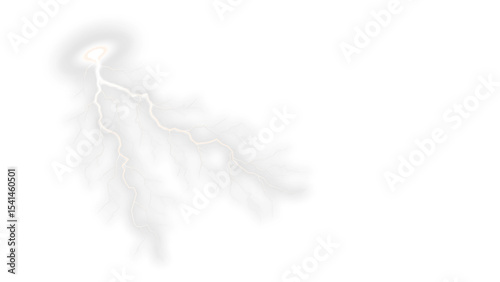 Transparent White Lightning Strike Effect
