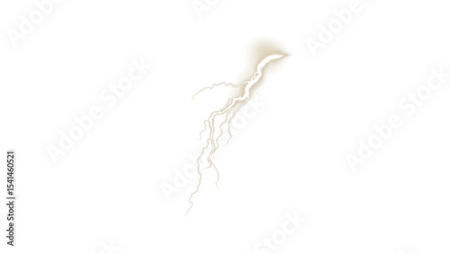 Golden Transparent Lightning Bolt Effect