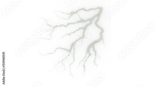 Dynamic White Transparent Lightning Strike
