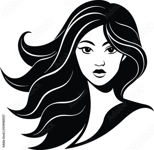 girl with long hair