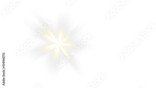 Bright Transparent Sun Glare Light