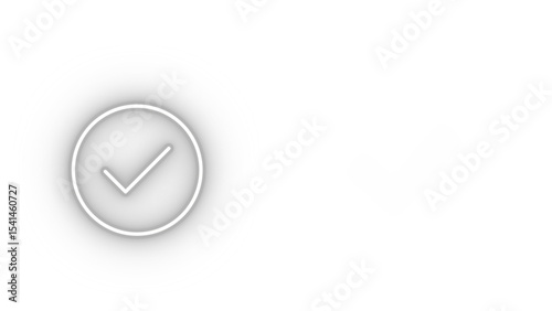 Clean White Check Mark Circle Icon