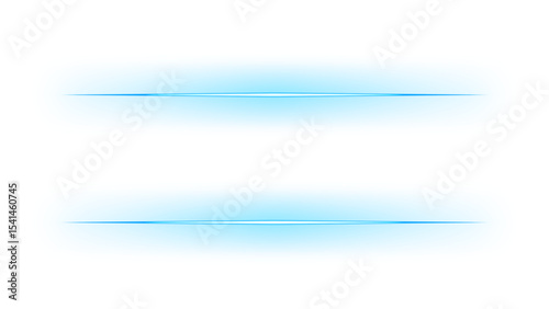 Glowing Blue Horizontal Light Lines