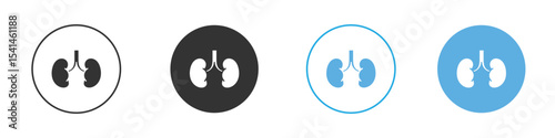 Kidney icon Logo Template Design set