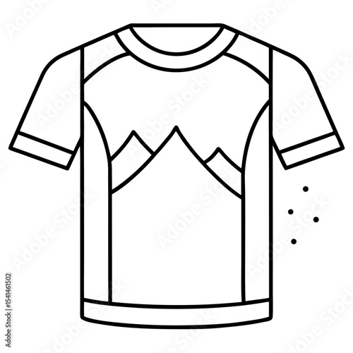 T-shirt line art vector