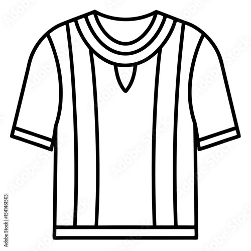 T-shirt line art vector