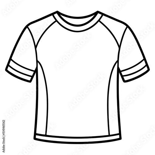 T-shirt line art vector