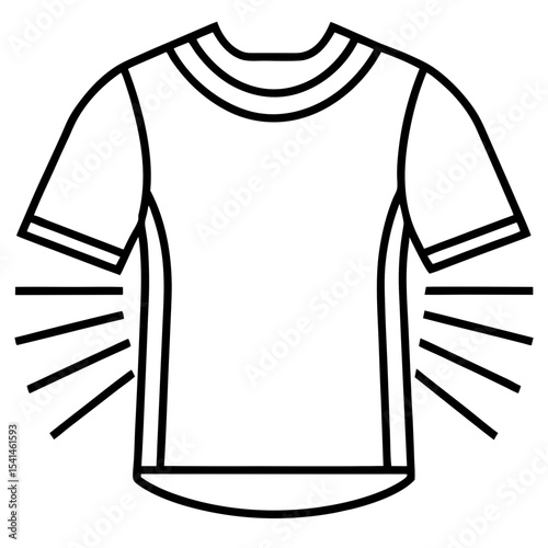 T-shirt line art vector