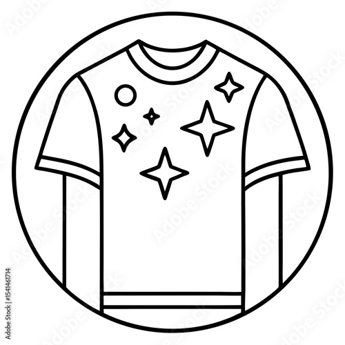 T-shirt line art vector