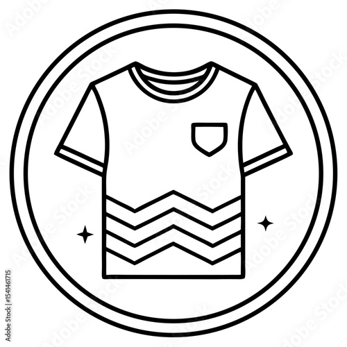 T-shirt line art vector