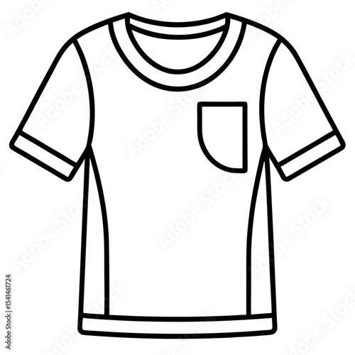T-shirt line art vector