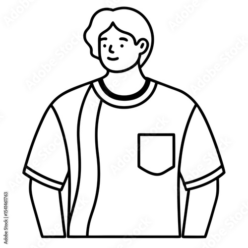 T-shirt line art vector