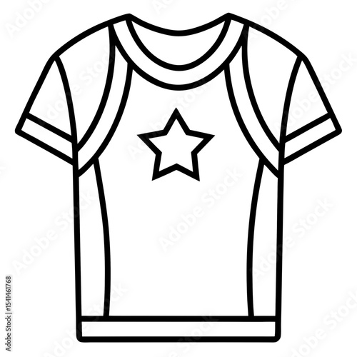 T-shirt line art vector