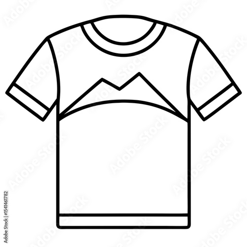 T-shirt line art vector