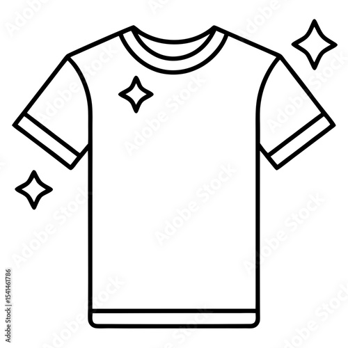 T-shirt line art vector