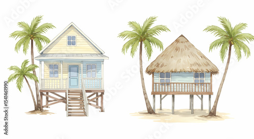 Tropical Beach Houses Vacation Getaway Paradise Island Dream Homes