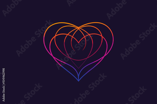 Red heart shapes symbolize love and passion for Valentine's Day celebrations