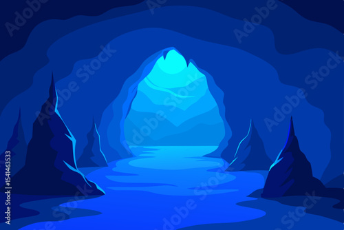 Enthralling Blue Cave Mysterious Underwater Grotto Entrance