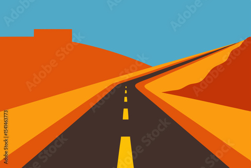 Desert Highway A Journey of Endless Horizons and Winding Roads