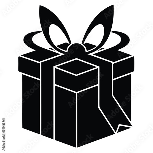 Beautifully Wrapped Gift Box Icon A Perfect Present Illustration