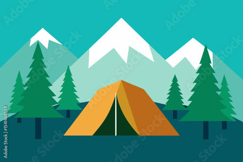 Mountain Camping Adventure A Serene Escape in the Majestic Peaks