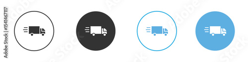 Moving truck icon Logo Template Design set