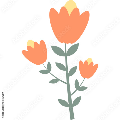 Organic Floral Element