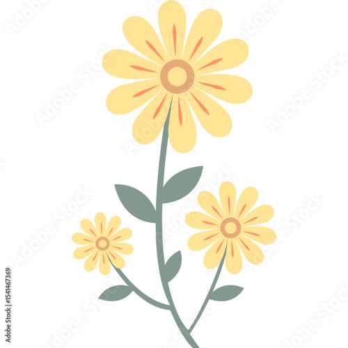 Organic Floral Element