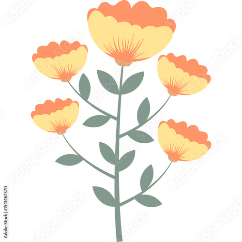 Organic Floral Element