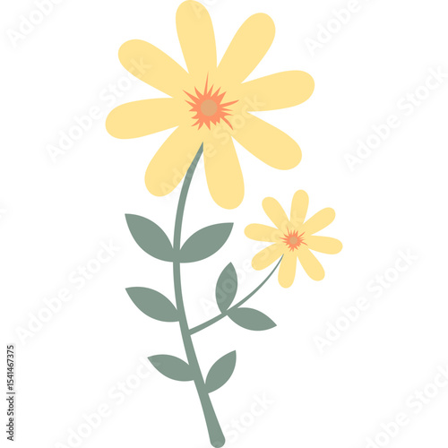 Organic Floral Element