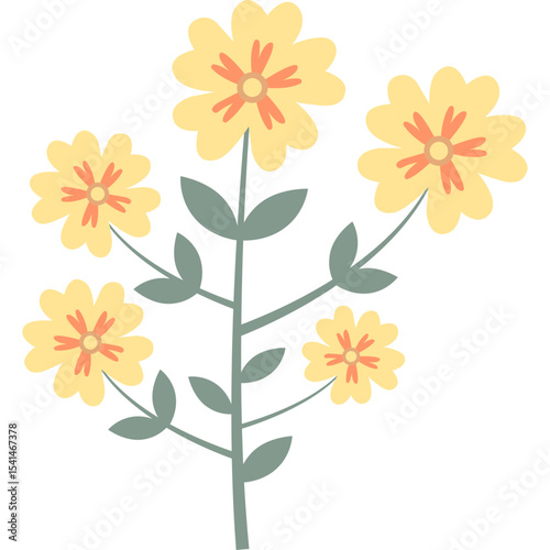 Organic Floral Element