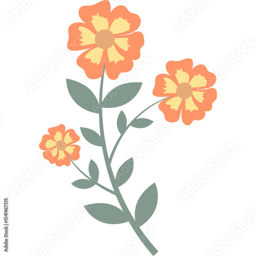 Organic Floral Element